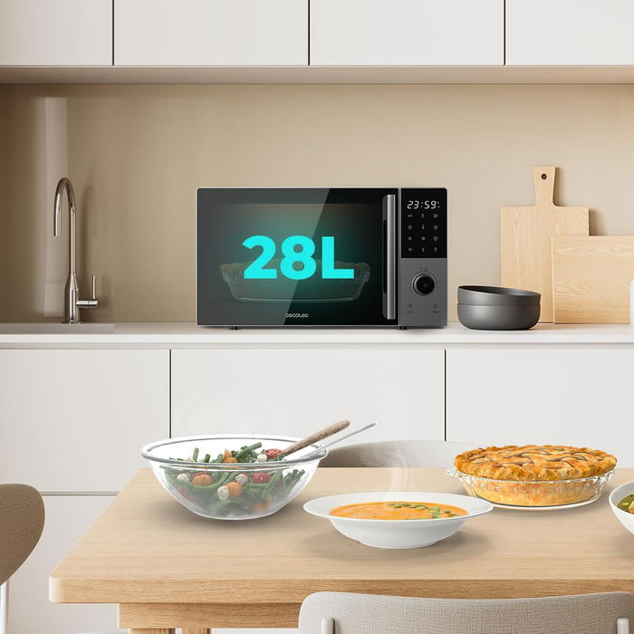 Microondas con Grill Cecotec 2800 Negro 2200 W 28 L Microondas con Grill Cecotec 2800 Negro 2200 W 28 L