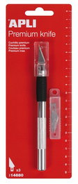 APLI Cuchillo Hobby Premium con 3 Recambios