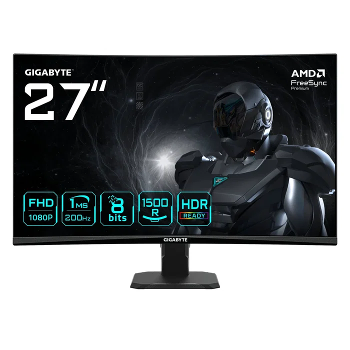 Gigabyte GS27FCA Monitor Gaming Curvo 27 Pulgadas FHD 200Hz Gigabyte GS27FCA Monitor Gaming Curvo 27 Pulgadas FHD 200Hz