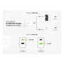 Conceptronic ALTHEA16W Cargador GaN de 33W con 2 Puertos y Cable 3 en 1, Blanco
