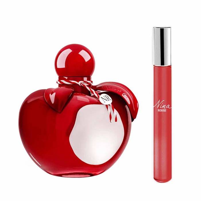 Set Nina Ricci: Nina Rouge, Eau De Toilette, For Women, 50 ml + Nina Rouge, Eau De Toilette, For Women, 10 ml Set Nina Ricci: Nina Rouge, Eau De Toilette, For Women, 50 ml + Nina Rouge, Eau De Toilette, For Women, 10 ml
