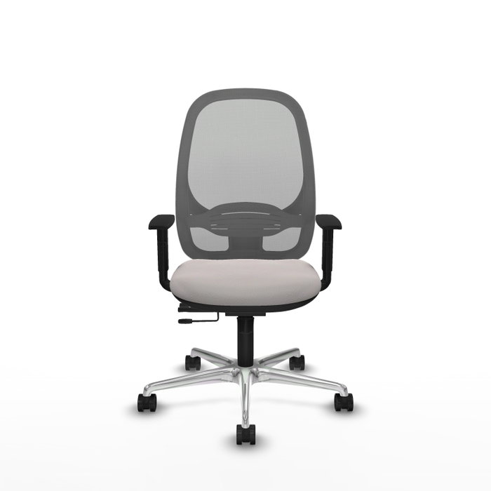 PIQUERAS Y CRESPO Silla de oficina Cilanco con mecanismo Sincro/Traslack Blanco y Gris PIQUERAS Y CRESPO Silla de oficina Cilanco con mecanismo Sincro/Traslack Blanco y Gris