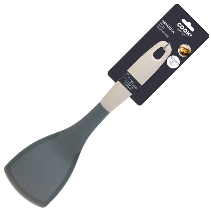 Cook Concept Espátula 32,8x9,8 cm, Resistente al Calor, Anti-rayaduras, Ideal para Voltear y Servir