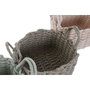 DKD Home Decor Set de 3 Cestas de Cuerda 28x28x18 cm Surtido