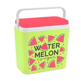 Atlantic Nevera Portátil de Camping 24 L con Asa Ergonómica, Estampado Sandías, 40 x 23 x 39 cm