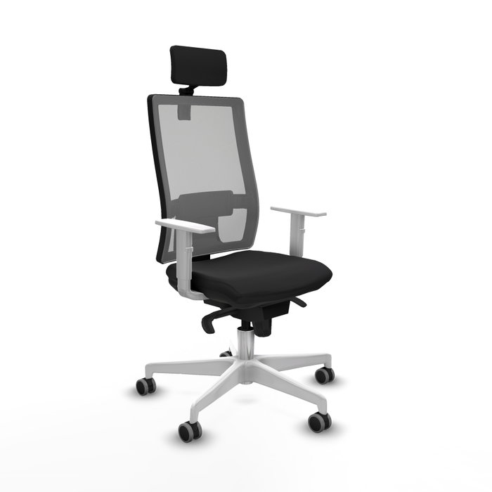 PIQUERAS Y CRESPO Silla de oficina Horna con mecanismo Sincro, Negro y Gris PIQUERAS Y CRESPO Silla de oficina Horna con mecanismo Sincro, Negro y Gris