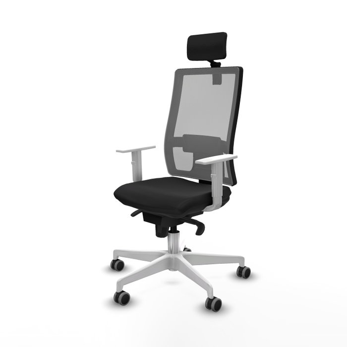 PIQUERAS Y CRESPO Silla de oficina Horna con mecanismo Sincro, Negro y Gris PIQUERAS Y CRESPO Silla de oficina Horna con mecanismo Sincro, Negro y Gris