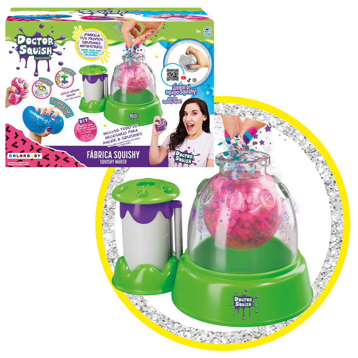 Color Baby Fábrica de bolas Squishy Dr. Squishy con accesorios