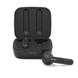 NGS Ártica Move Auriculares Bluetooth Negros con Estuche de Carga