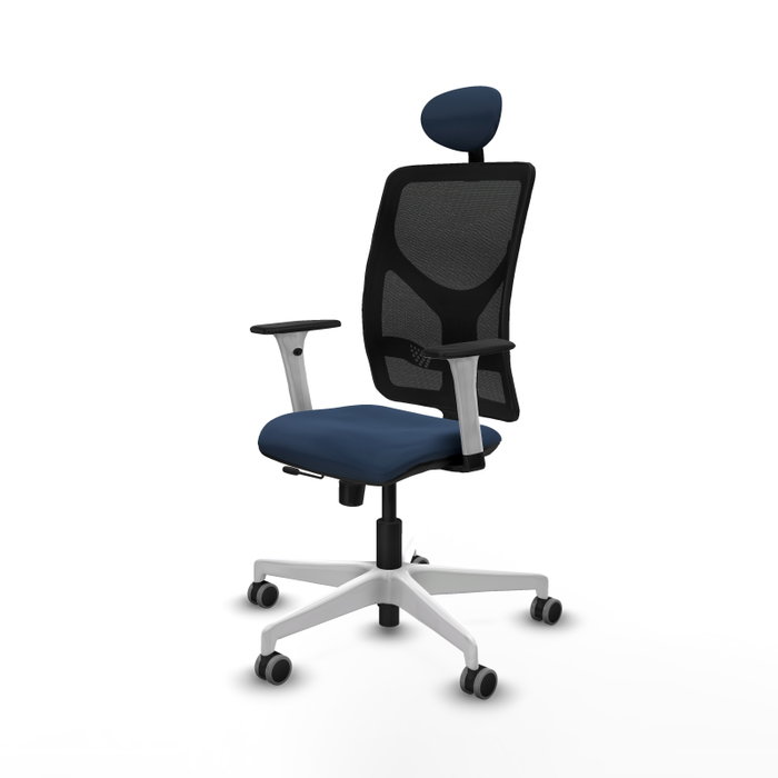 PIQUERAS Y CRESPO Silla de oficina Motilla con mecanismo Sincro/Traslack Azul marino y Negro PIQUERAS Y CRESPO Silla de oficina Motilla con mecanismo Sincro/Traslack Azul marino y Negro