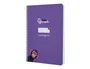 Liderpapel Cuaderno espiral A5, tapa dura, 80 hojas, cuadro pautado 3mm, color lila