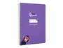 Liderpapel Cuaderno espiral A5, tapa dura, 80 hojas, cuadro pautado 3mm, color lila