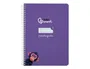 Liderpapel Cuaderno espiral A5, tapa dura, 80 hojas, cuadro pautado 3mm, color lila