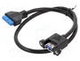 DeLOCK Cable USB 3.0 F/F de 0,5 m (USB A a IDC 19-p)