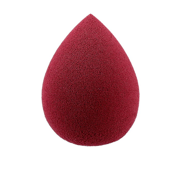 LUSSONI Esponja de Maquillaje RAINDROP Mediana para Base Líquida y Crema, Color Burgundy #Burgundy, 1 Unidad