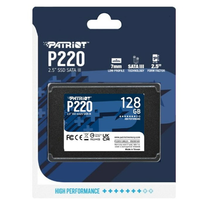 Patriot P220 128 GB SSD 2,5 SATA III Patriot P220 128 GB SSD 2,5 SATA III