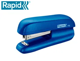 Rapid Grapadora f5 Mini Plástico, Capacidad 10 Hojas, Color Azul, Grapas Nº 10
