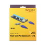 Delock 41426 Tarjeta Riser PCI Express x1 a x16 con cable USB de 60 cm para expansión de tarjetas gráficas