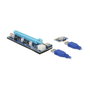 Delock 41426 Tarjeta Riser PCI Express x1 a x16 con cable USB de 60 cm para expansión de tarjetas gráficas