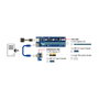 Delock 41426 Tarjeta Riser PCI Express x1 a x16 con cable USB de 60 cm para expansión de tarjetas gráficas