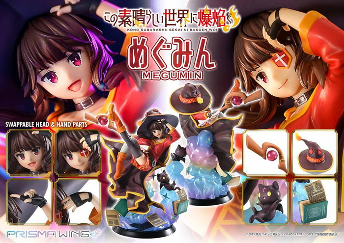 Konusuba - An Explosion on This Wonderful World! Estatua PVC 1/7 Prisma Wing Megumin 23 cm
