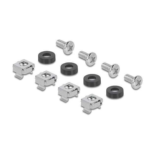 DeLOCK 81555 Panel de gestión de cables 1U con 2 aberturas