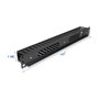 DeLOCK 81555 Panel de gestión de cables 1U con 2 aberturas