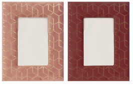 DKD Home Decor Marco de Fotos Geome 10x15 Madera Surtido de Colores