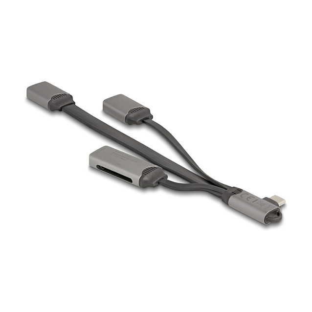 DeLOCK Hub USB 64303 con lector de tarjetas SD/Micro SD y USB Type-C gris DeLOCK Hub USB 64303 con lector de tarjetas SD/Micro SD y USB Type-C gris