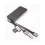 DeLOCK Hub USB 64303 con lector de tarjetas SD/Micro SD y USB Type-C gris