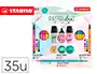 Stabilo Pastellove Collection Set Estuche con 35 Rotuladores y Marcadores Mini Surtidos Pen 68, Point 88, Boss y Swano