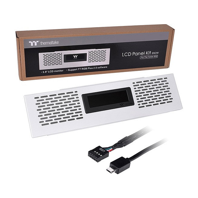 Thermaltake LCD Panel Kit Snow White para The Tower 500 Snow, Blanco, Midi Tower