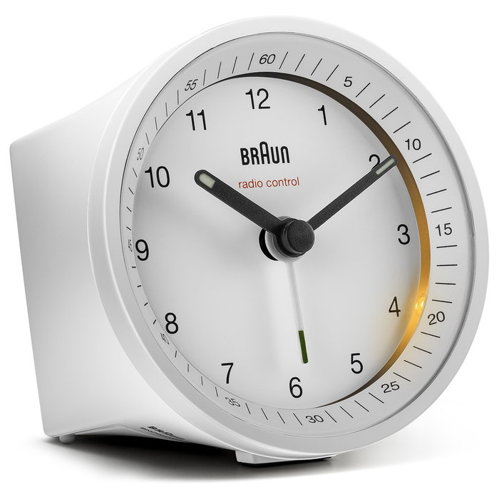 Braun BC 07 W-DCF Reloj Despertador Analógico Blanco Braun BC 07 W-DCF Reloj Despertador Analógico Blanco