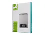 Q-Connect Bascula Digital de Precisión KF19058, 1g/0.1oz, Capacidad 10kg, Pantalla LCD, Plataforma Acero Inoxidable, 215x165x16 mm
