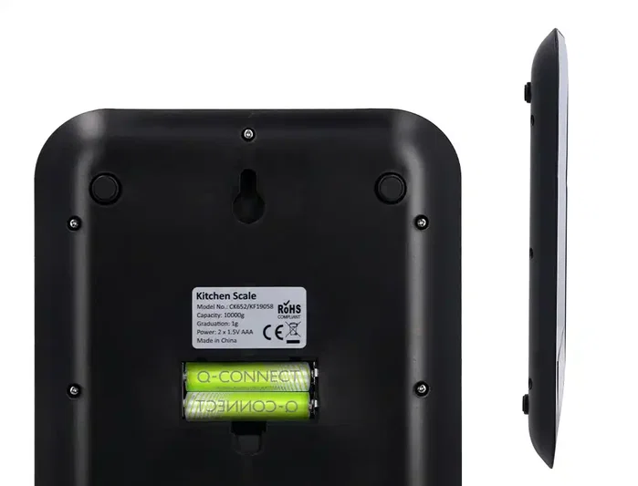 Q-Connect Bascula Digital de Precisión KF19058, 1g/0.1oz, Capacidad 10kg, Pantalla LCD, Plataforma Acero Inoxidable, 215x165x16 mm Q-Connect Bascula Digital de Precisión KF19058, 1g/0.1oz, Capacidad 10kg, Pantalla LCD, Plataforma Acero Inoxidable, 215x165x16 mm