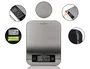 Q-Connect Bascula Digital de Precisión KF19058, 1g/0.1oz, Capacidad 10kg, Pantalla LCD, Plataforma Acero Inoxidable, 215x165x16 mm