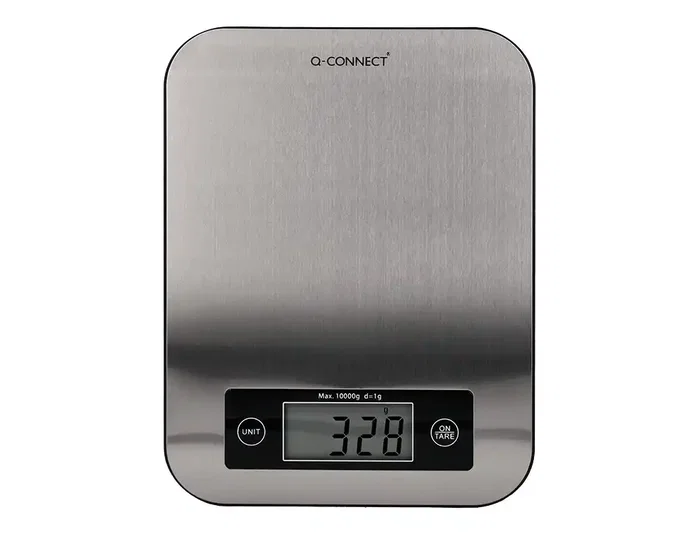 Q-Connect Bascula Digital de Precisión KF19058, 1g/0.1oz, Capacidad 10kg, Pantalla LCD, Plataforma Acero Inoxidable, 215x165x16 mm Q-Connect Bascula Digital de Precisión KF19058, 1g/0.1oz, Capacidad 10kg, Pantalla LCD, Plataforma Acero Inoxidable, 215x165x16 mm