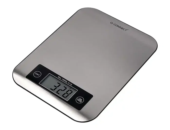 Q-Connect Bascula Digital de Precisión KF19058, 1g/0.1oz, Capacidad 10kg, Pantalla LCD, Plataforma Acero Inoxidable, 215x165x16 mm Q-Connect Bascula Digital de Precisión KF19058, 1g/0.1oz, Capacidad 10kg, Pantalla LCD, Plataforma Acero Inoxidable, 215x165x16 mm