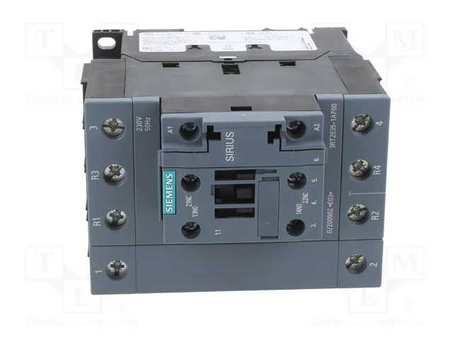 SIEMENS 3RT2535-1AP00 Contactor 4-polar 40A 230V AC SIEMENS 3RT2535-1AP00 Contactor 4-polar 40A 230V AC