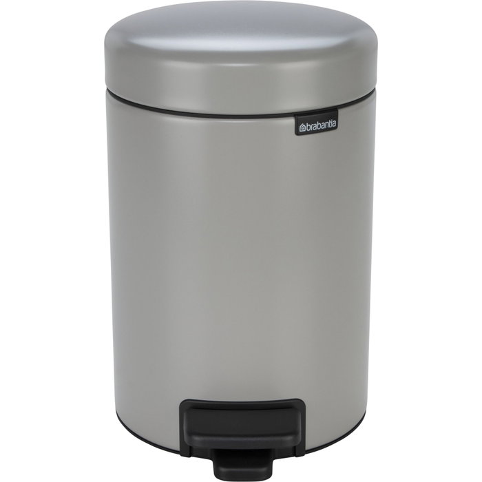 Brabantia Newicon Cubo de Basura con Pedal 3,0 L Gris Suave Brabantia Newicon Cubo de Basura con Pedal 3,0 L Gris Suave