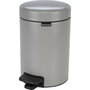 Brabantia Newicon Cubo de Basura con Pedal 3,0 L Gris Suave