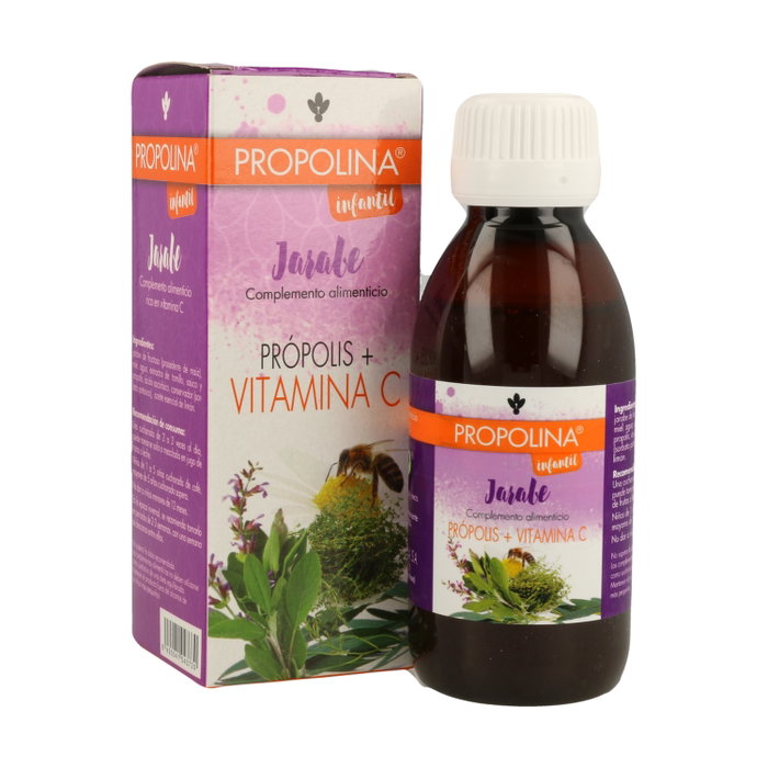 Propolina Jarabe Infantil con Própolis, Tomillo, Saúco y Vitamina C, 150 ml Propolina Jarabe Infantil con Própolis, Tomillo, Saúco y Vitamina C, 150 ml