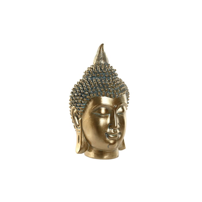 DKD Home Decor Figura de Buda en Resina Envejecido Dorado