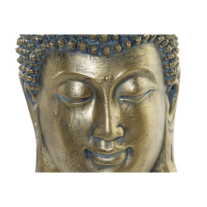 DKD Home Decor Figura de Buda en Resina Envejecido Dorado
