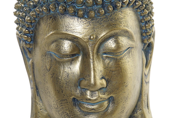 DKD Home Decor Figura Buda Oriental Resina Dorado 16 x 28 x 15.5 cm