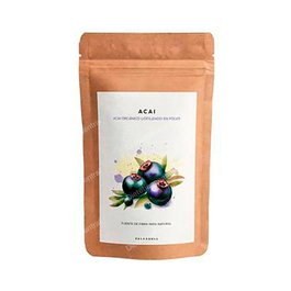 PALEOBULL Acai Polvo 100Gr Eco Orgánico Liofilizado Fuente de Fibra 100% Natural