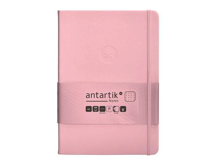 Antartik Cuaderno A5 Tapa Dura Hojas Puntos Rosa Pastel 100 Hojas 80gr FSC Antartik Cuaderno A5 Tapa Dura Hojas Puntos Rosa Pastel 100 Hojas 80gr FSC