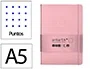 Antartik Cuaderno A5 Tapa Dura Hojas Puntos Rosa Pastel 100 Hojas 80gr FSC