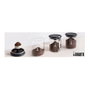 Bialetti Frasco para Café de Vidrio Aromas - Capacidad 250g - Tapa con Base para Posar - Incluye Cuchara Dosificadora - Negro