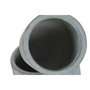 DKD Home Decor Set de 2 Maceteros de Magnesia y Fibra de Vidrio Gris 33x33x62 cm